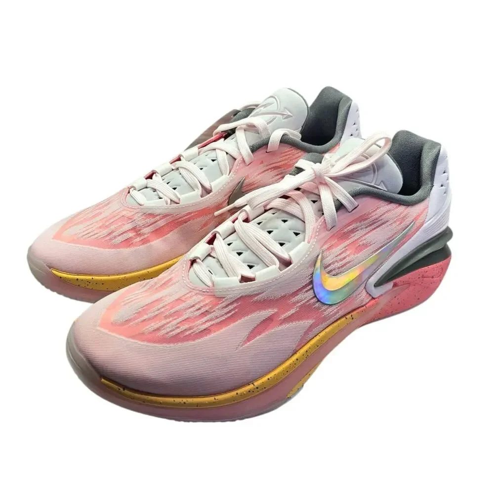 Nike Mens Pearl Pink & Multicolor Air Zoom GT Cut 2 Sneakers